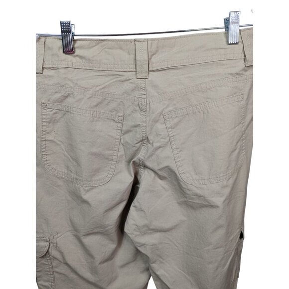 RIDERS BY LEE Cargo Slimming Cotton Capris Light Khaki Size 8M NWOT - Picture 15 of 15